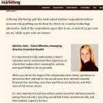 Managing Director, Sonia Wheeler, discusses the assessment of attitude to investment risk with Hope William-Smith at Money Marketing